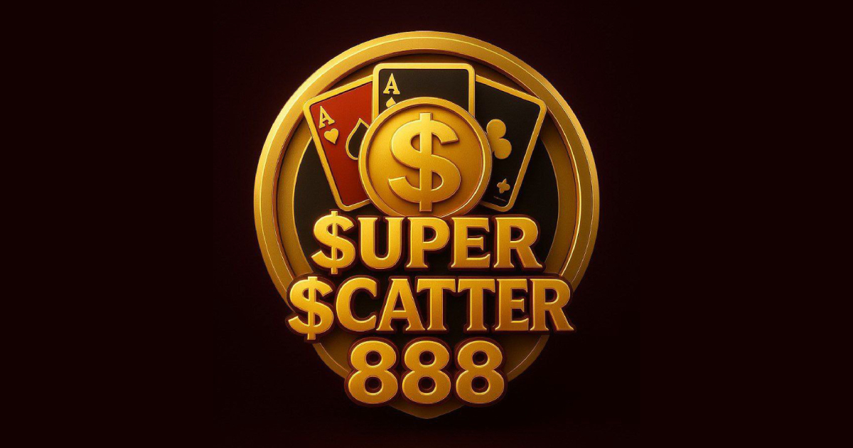 Super Scatter 888 main banner highlighting GCash entertainment platform for Filipino players